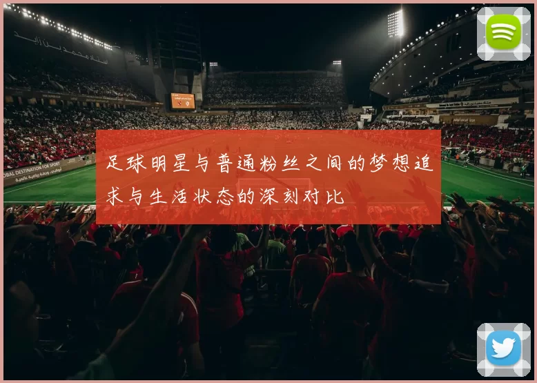 足球明星与普通粉丝之间的梦想追求与生活状态的深刻对比